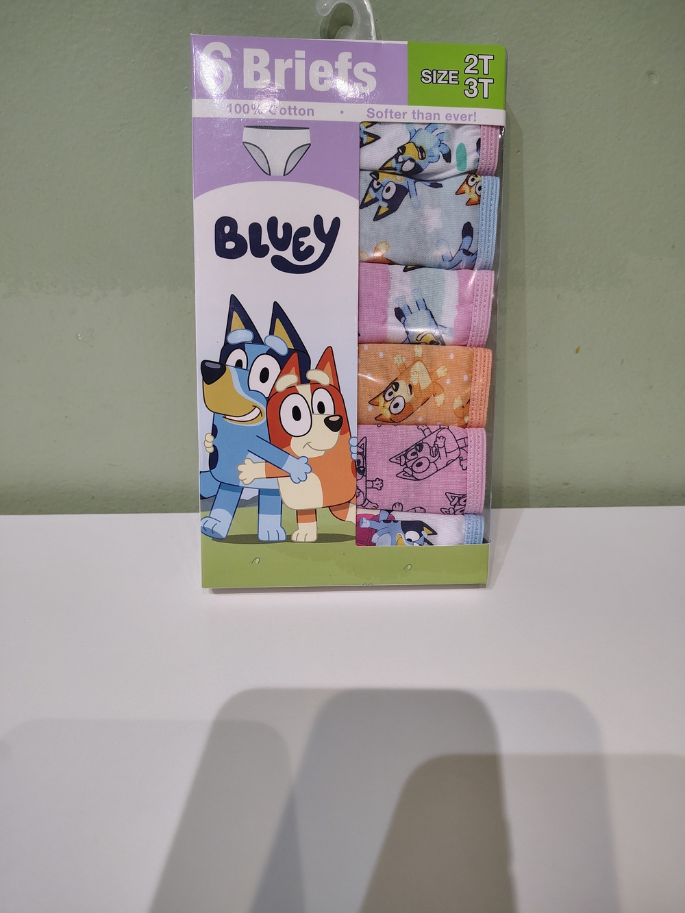 NWT Handcraft Toddler Girl Disney Bluey Underwear Briefs Size 2T/3T 6 Ct